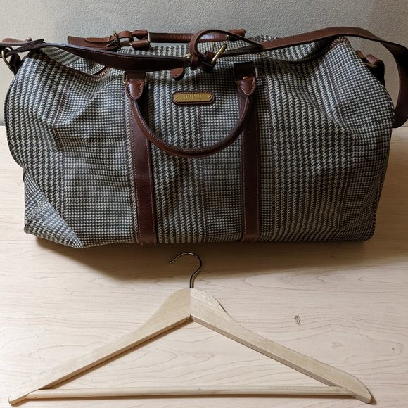Polo Ralph Lauren | Bags | Ralph Lauren Polo Vintage  RALPH LAUREN POLO VINTAGE HERRINGBONE PLAID LUGGAGE SUITCASE BAG
